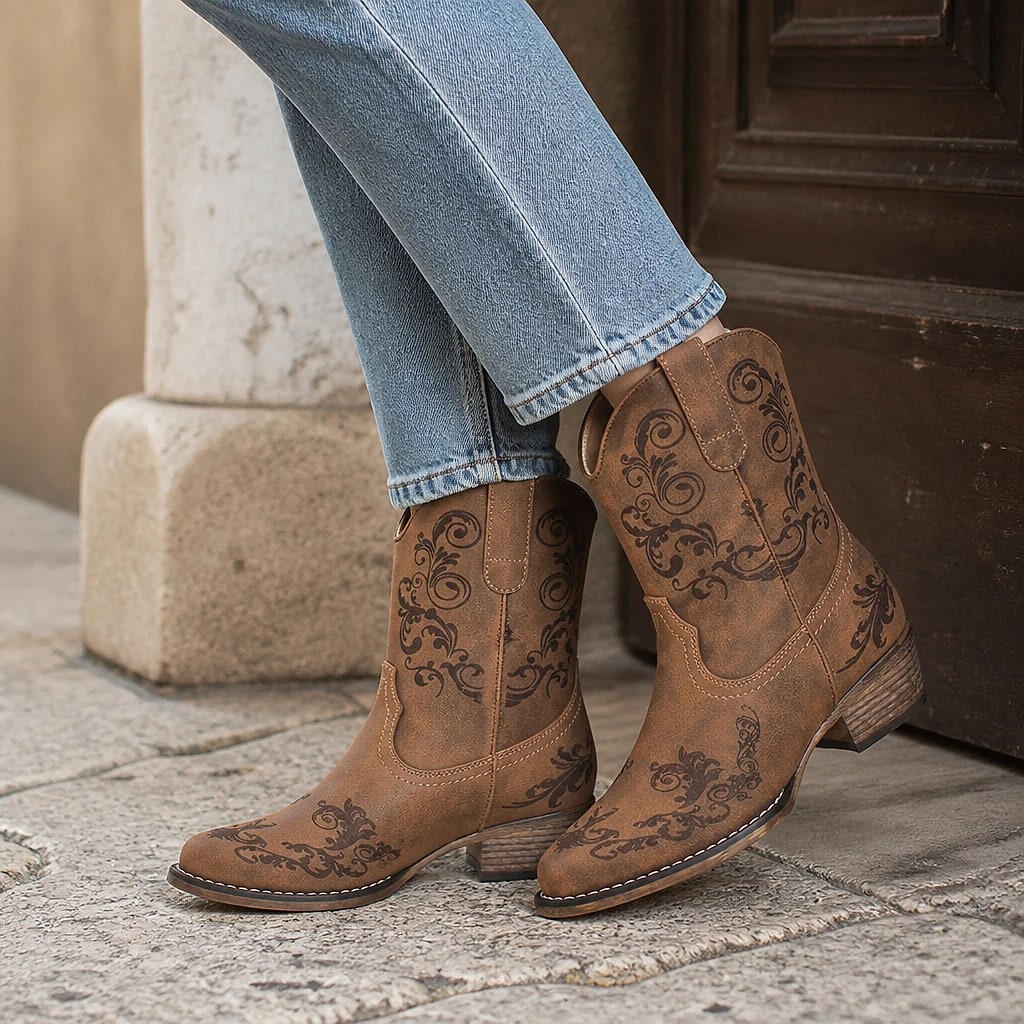 Bota de Vaqueros Puntera Cuadrada
