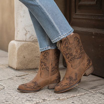 Bota de Vaqueros Puntera Cuadrada