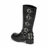Botas Altas con Hebillas Motero