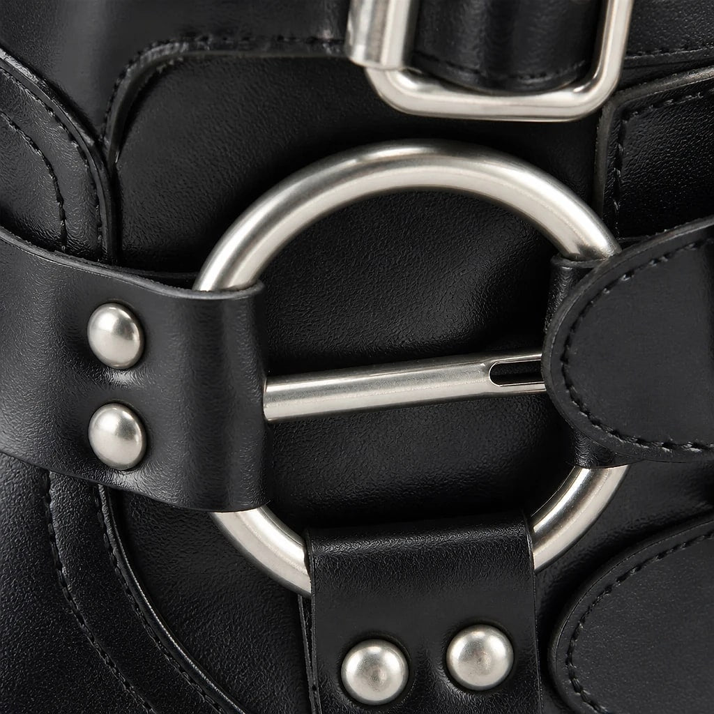Botas Altas con Hebillas Motero