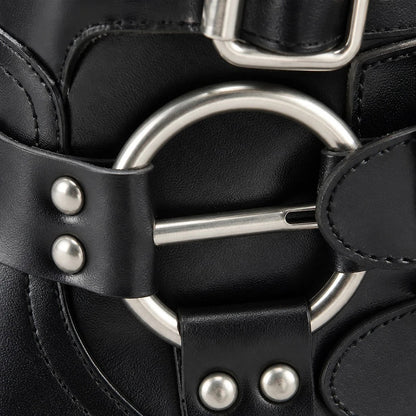 Botas Altas con Hebillas Motero