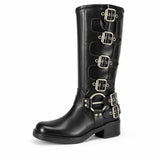 Botas Altas Moteras Ajustables