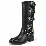 Botas Altas Moteras Ajustables