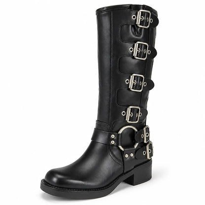 Botas Altas Moteras Ajustables