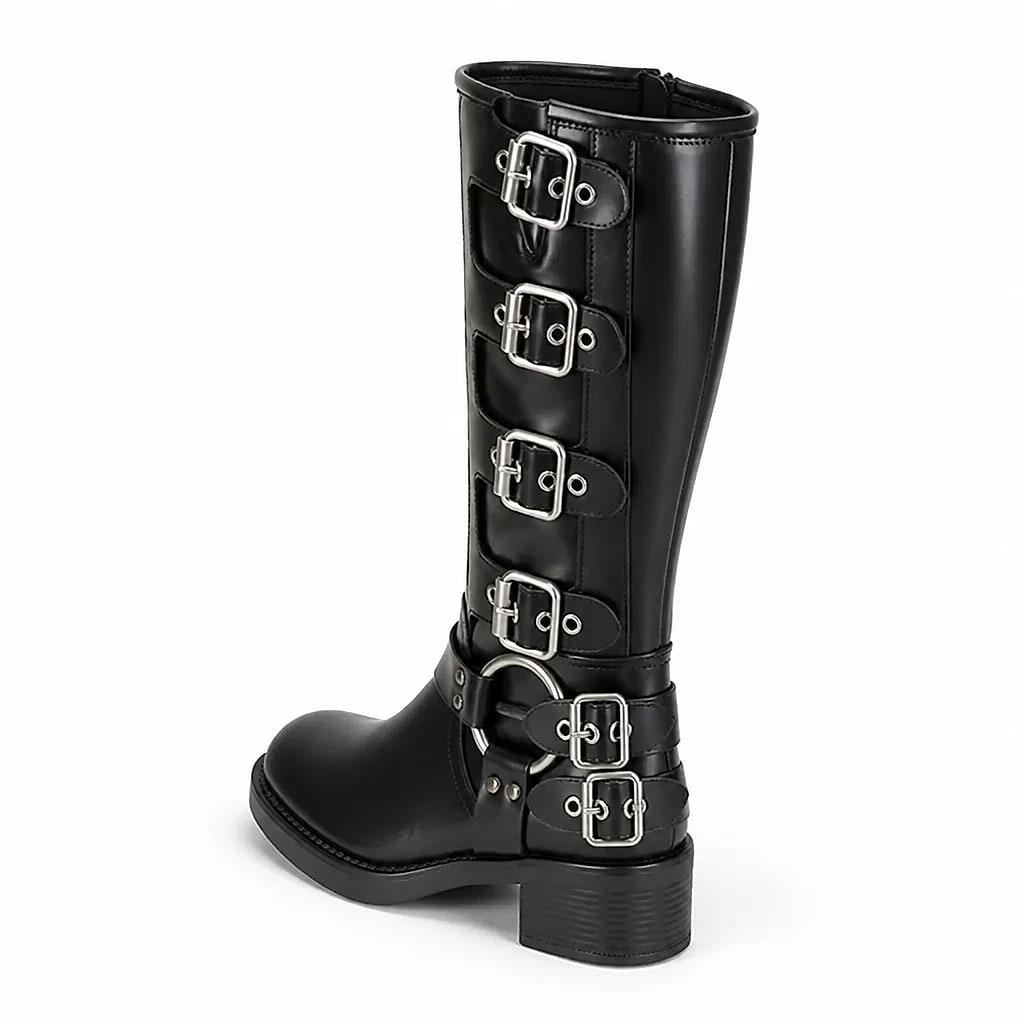 Botas Altas Moteras Ajustables
