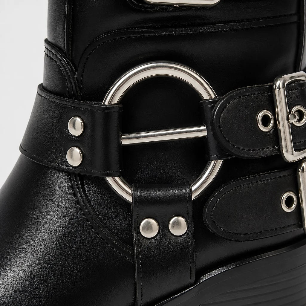Botas Altas Moteras Ajustables