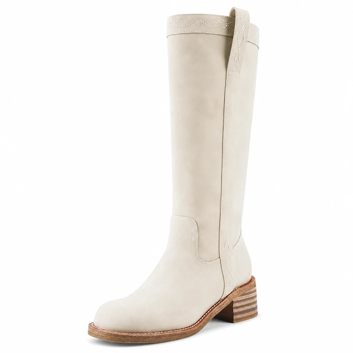 Botas Altas Mujer Beige