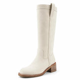 Botas Altas Mujer Beige