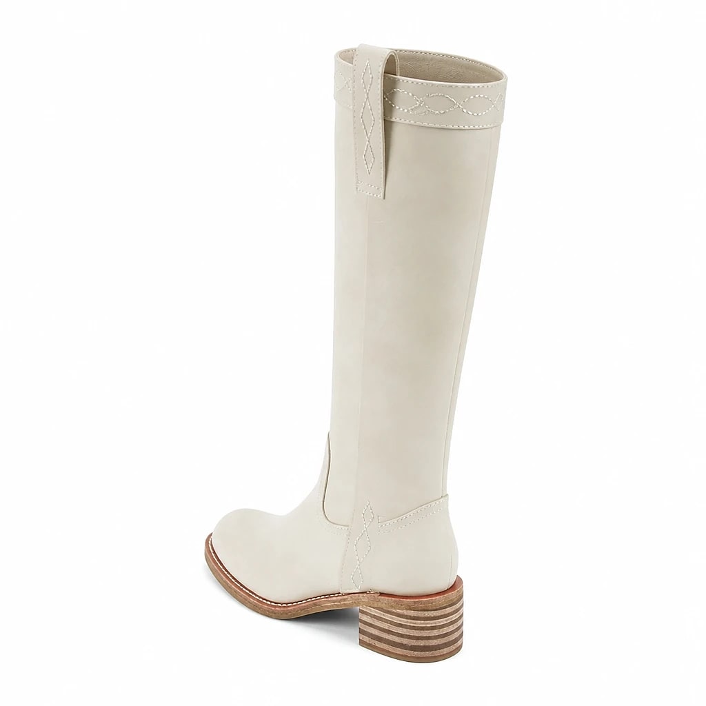 Botas Altas Mujer Beige