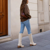 Botas Altas Mujer Beige