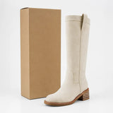 Botas Altas Mujer Beige