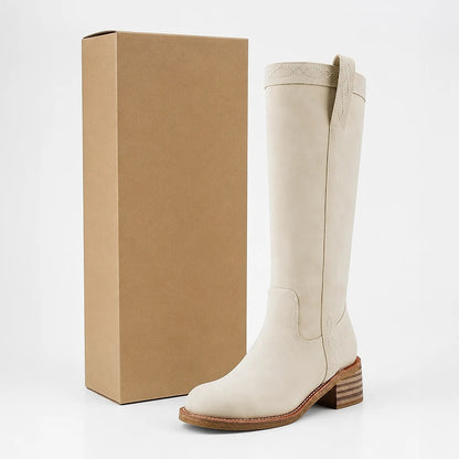Botas Altas Mujer Beige
