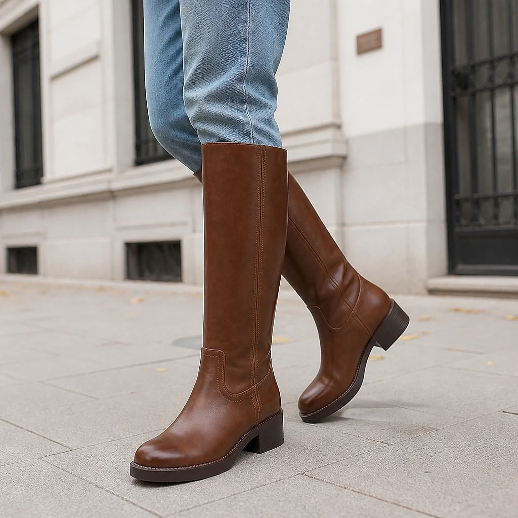 Botas Altas Mujer Caña Ancha