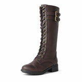 Botas Altas Mujer con Cordones