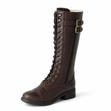 Botas Altas Mujer con Cordones