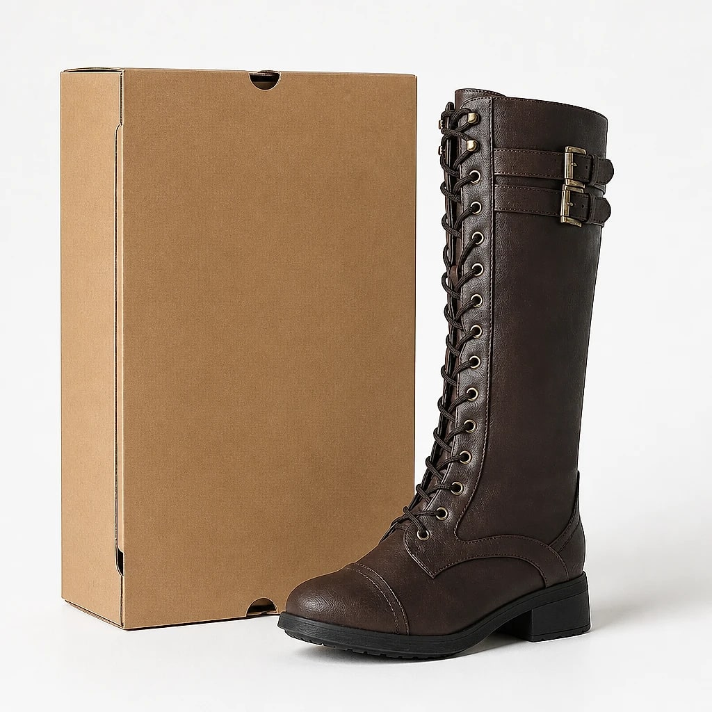 Botas Altas Mujer con Cordones