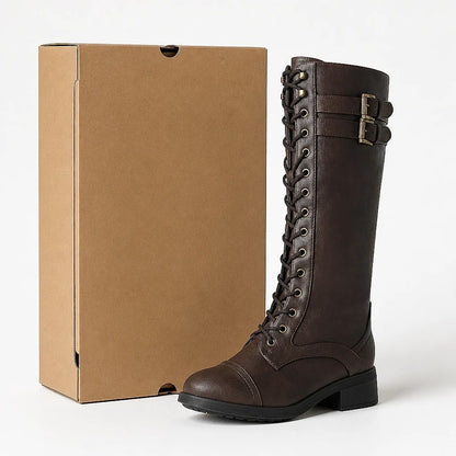 Botas Altas Mujer con Cordones