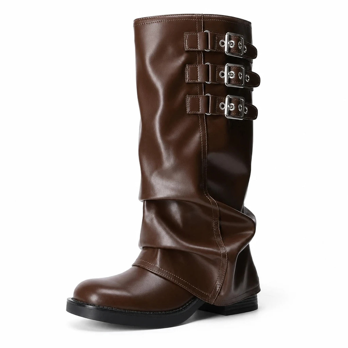 Botas Altas Mujer con Hebillas