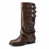 Botas Altas Mujer con Hebillas
