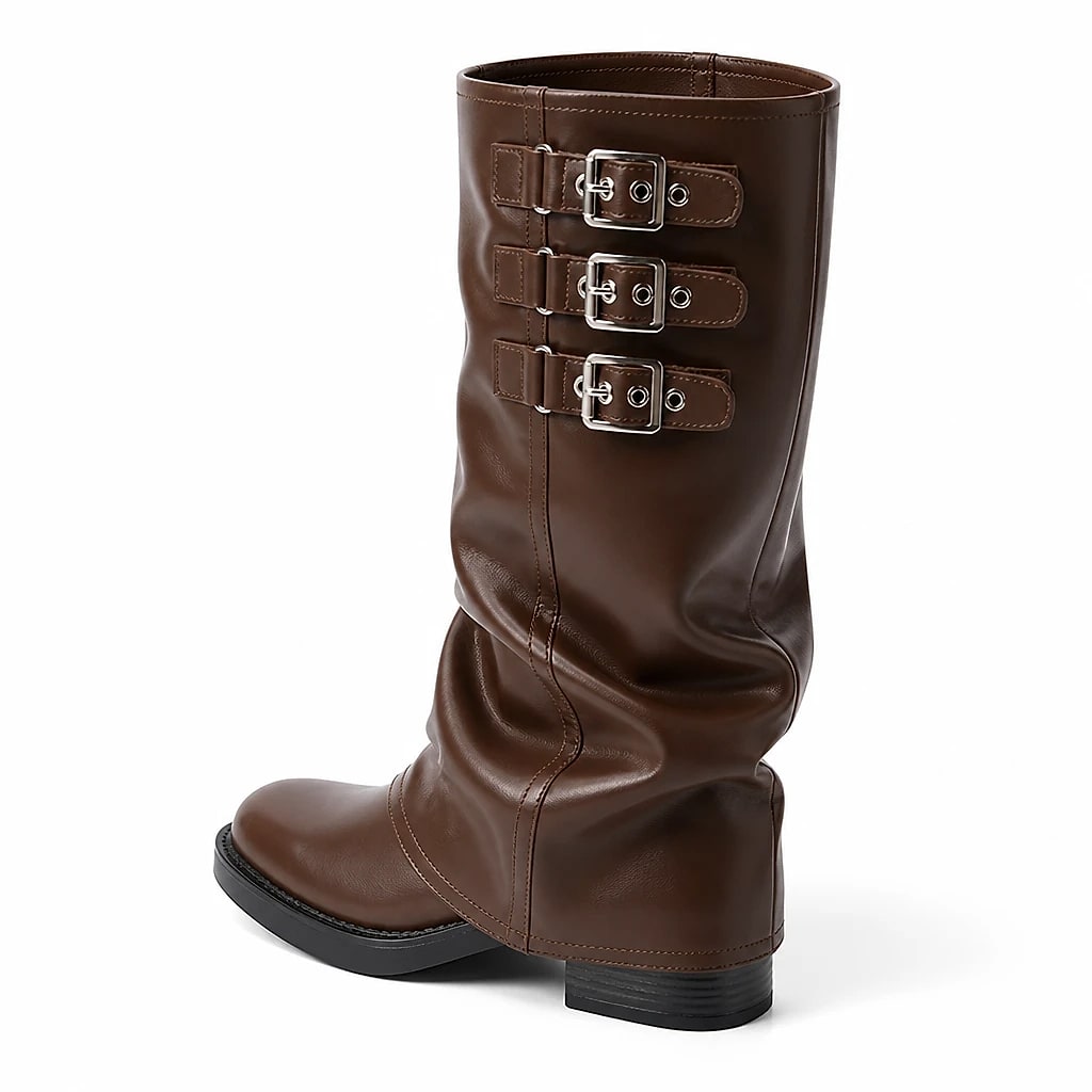 Botas Altas Mujer con Hebillas
