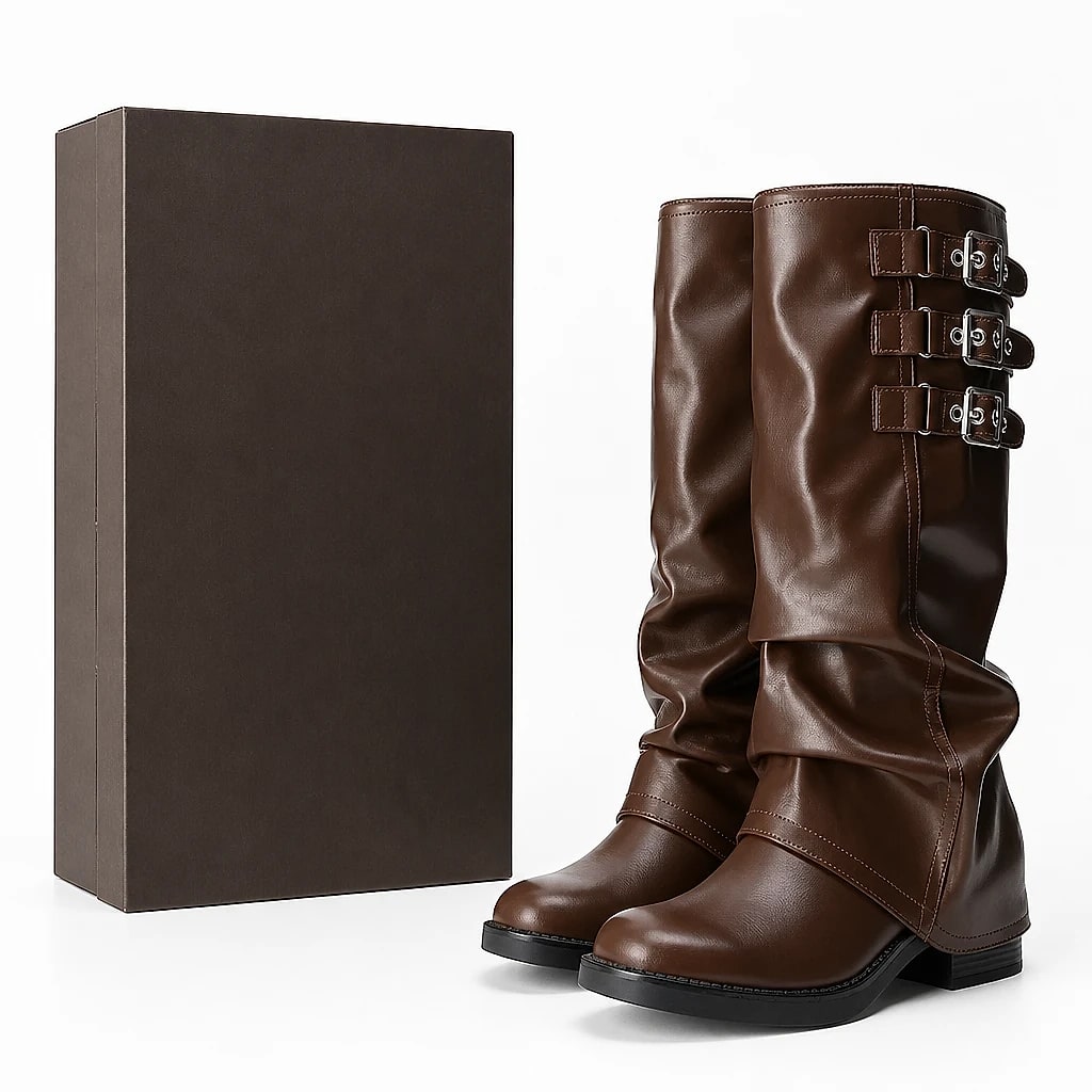 Botas Altas Mujer con Hebillas