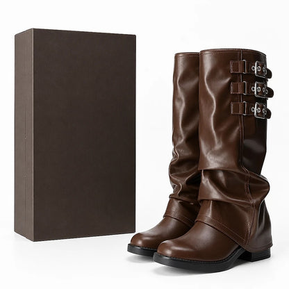 Botas Altas Mujer con Hebillas