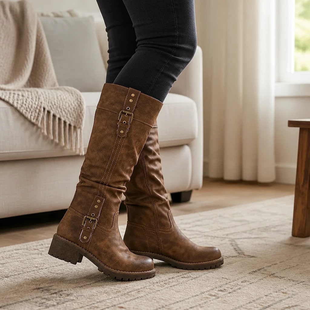 Botas Altas Mujer Tacón Bajo