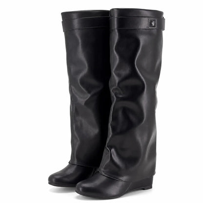 Botas Altas Plegables Mujer