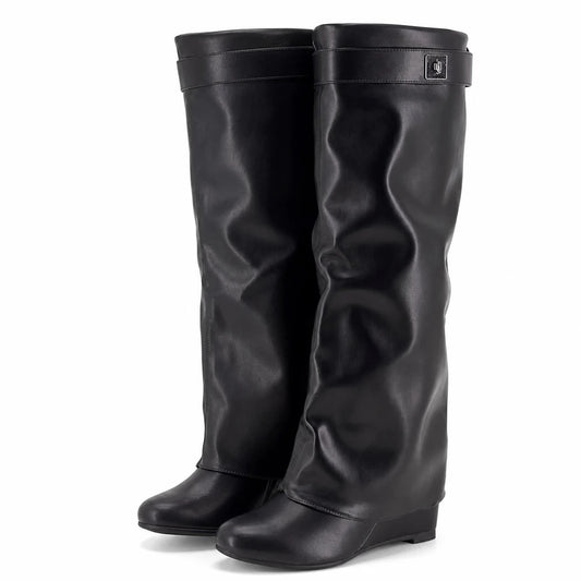 Botas Altas Plegables Mujer