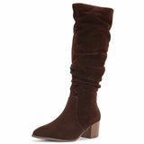 Botas Altas Tacón Ancho Mujer