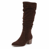 Botas Altas Tacón Ancho Mujer