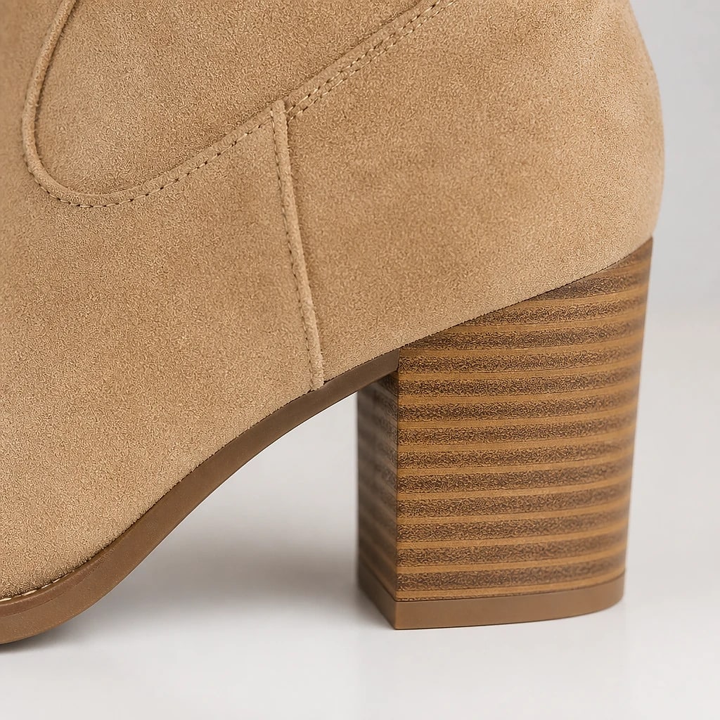 Botas Altas Tacón Ancho Mujer