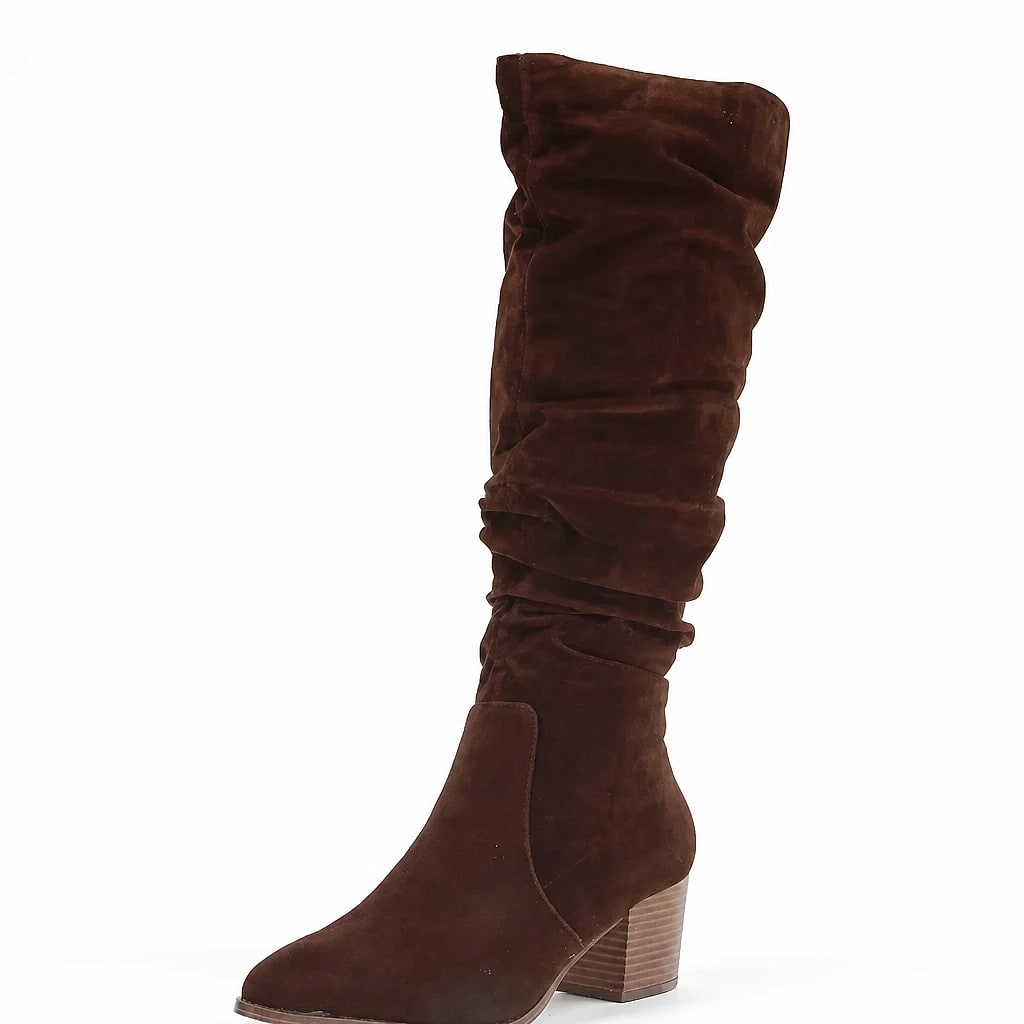 Botas Altas Tacón Ancho Mujer