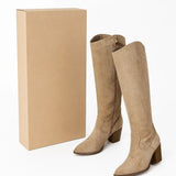 Botas Altas Tacón Ancho Mujer