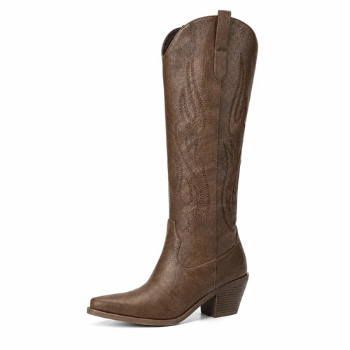 Botas Altas Western Caña Ancha