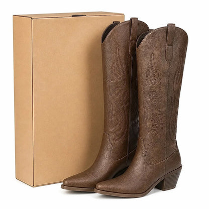 Botas Altas Western Caña Ancha
