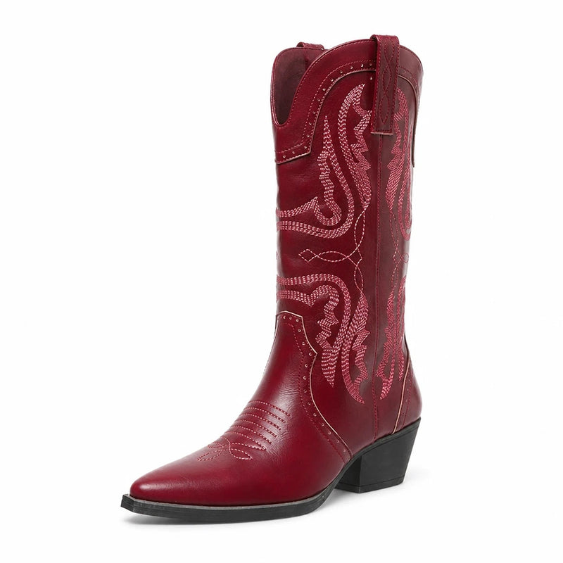 Botas Cowboy Mujer Bordadas
