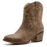 Botas Cowgirl Camel Bordadas