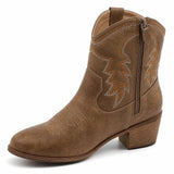 Botas Cowgirl Camel Bordadas