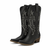 Botas de Vaquero Bordadas Mujer