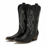 Botas de Vaquero Bordadas Mujer