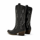 Botas de Vaquero Bordadas Mujer