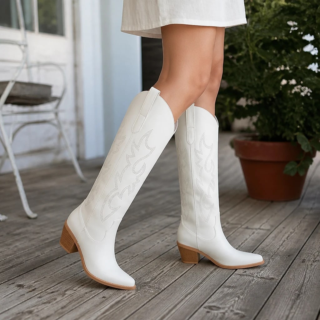 Botas Vaqueras Altas Mujer