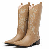 Botas Vaqueras Bordadas Mujer