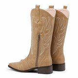 Botas Vaqueras Bordadas Mujer