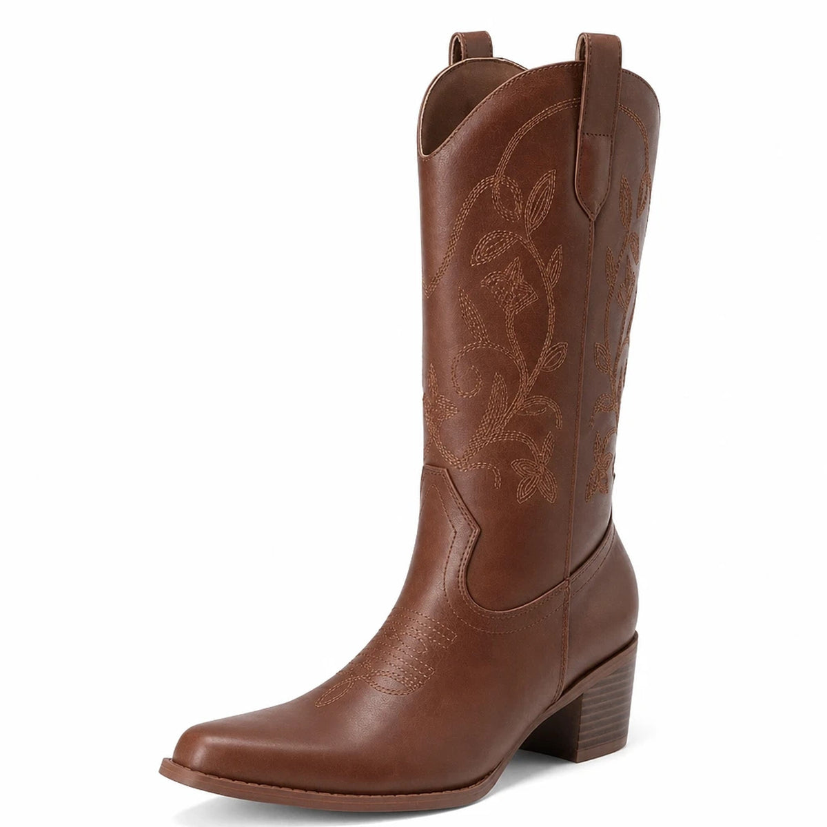 Botas Vaqueras Media Caña Bordadas