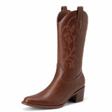 Botas Vaqueras Media Caña Bordadas