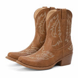 Botas Vaqueras Mujer Bordadas