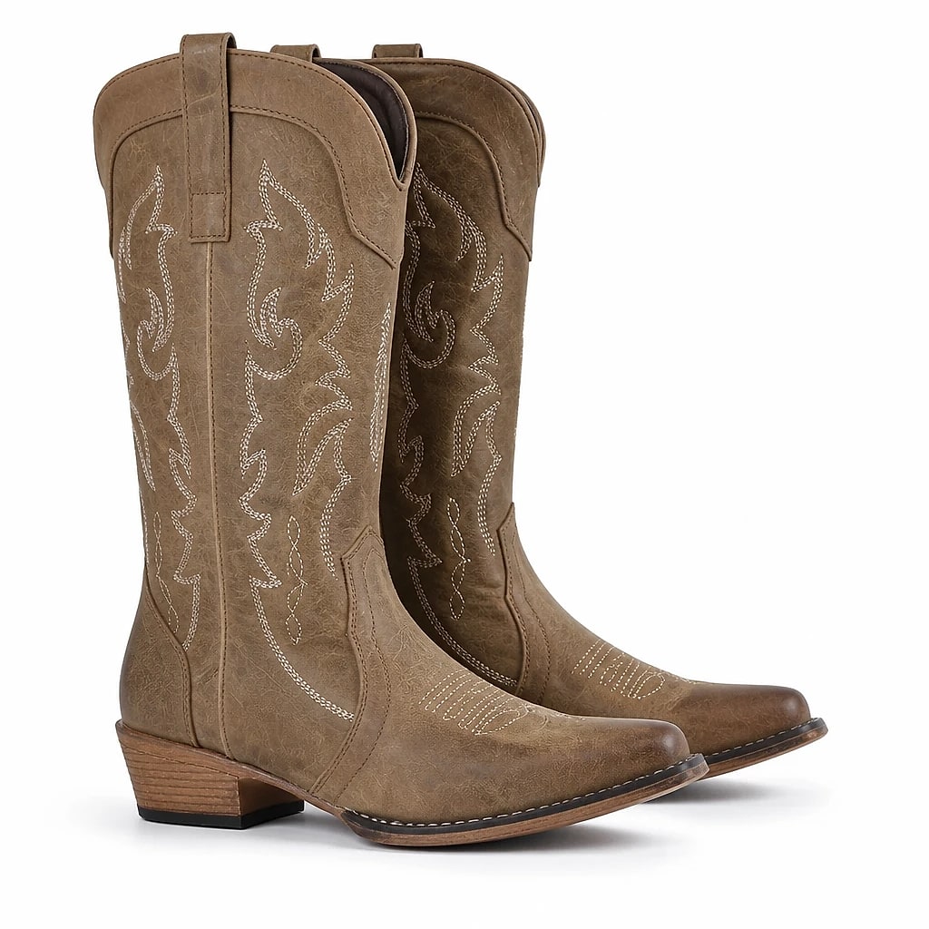 Botas Vaqueras Mujer Bordadas
