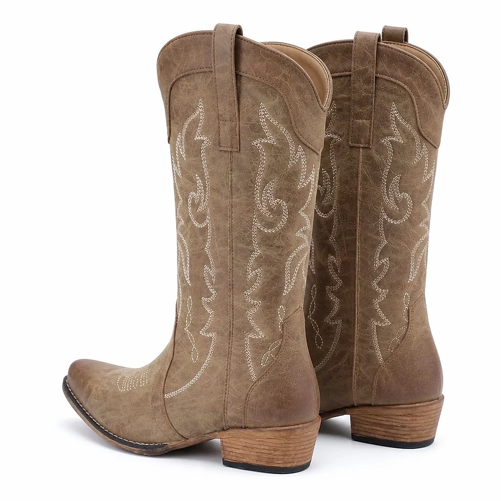 Botas Vaqueras Mujer Bordadas